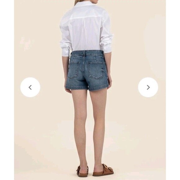 Kut from the Kloth Women's Blue Denim Shorts Size 10 High Rise - Picture 5 of 10